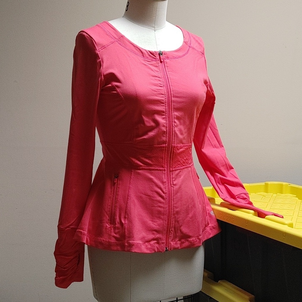 Coral Colosseum Zip-Up Sports Top Size S